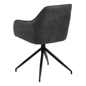 Jedálenská stolička BRENDA sivá/čierna 4