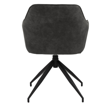 Jedálenská stolička BRENDA sivá/čierna 5