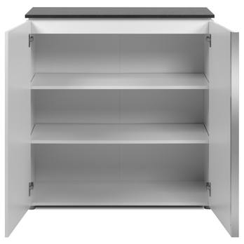 Komoda BREST 1 matera/biela lesk 7