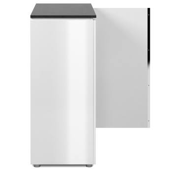 Komoda BREST 1 matera/biela lesk 9