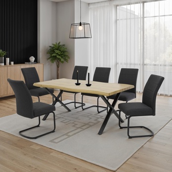 Jedálenská stolička BRINDISI S antracitová 1