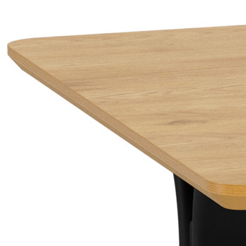 Jedálenský stôl BRISTOL 200 matný divoký dub/matná čierna 3