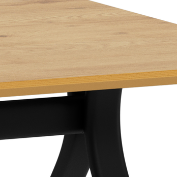 Jedálenský stôl BRISTOL 200 matný divoký dub/matná čierna 4
