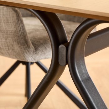 Jedálenský stôl BRISTOL 200 matný divoký dub/matná čierna 7