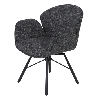 Jedálenská stolička BRISTOL S antracitová, sada 2 ks 2