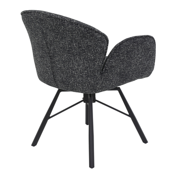 Jedálenská stolička BRISTOL S antracitová, sada 2 ks 4