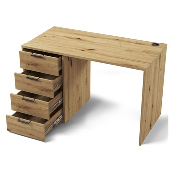 Písací stôl BRODLA dub artisan, šírka 120 cm 2