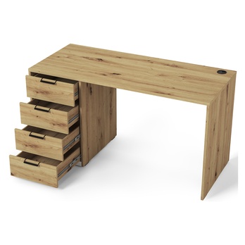 Písací stôl BRODLA dub artisan, šírka 140 cm 2
