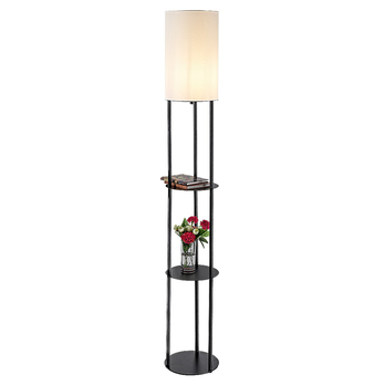 Stojacia lampa BRONN 2 čierna/biela 4