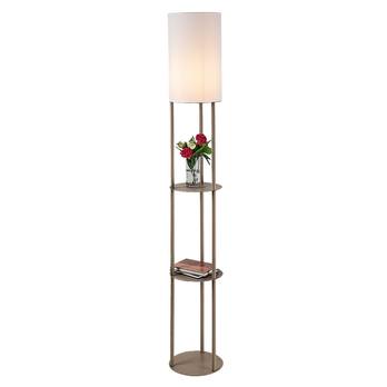 Stojacia lampa BRONN 2 hnedá/biela 4
