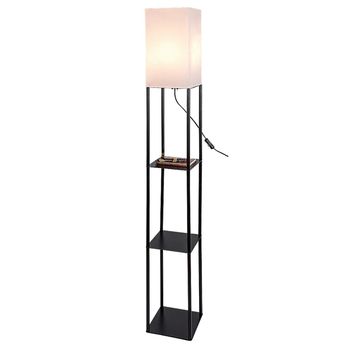 Stojacia lampa BRONN čierna/biela 2