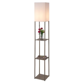 Stojacia lampa BRONN hnedá/biela 4
