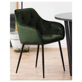 Jedálenská stolička BROOKE 2 tmavozelená 1