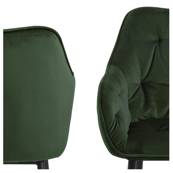 Jedálenská stolička BROOKE 2 tmavozelená 6