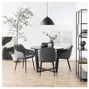 Jedálenská stolička BROOKE 2 tmavosivá 1