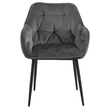 Jedálenská stolička BROOKE 2 tmavosivá 2