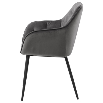 Jedálenská stolička BROOKE 2 tmavosivá 3