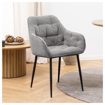 Jedálenská stolička BROOKE 2 sivá 1