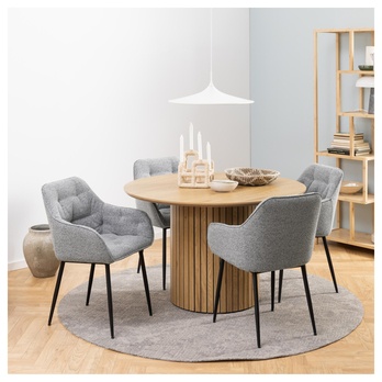 Jedálenská stolička BROOKE 2 sivá 2