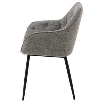 Jedálenská stolička BROOKE 2 sivá 4