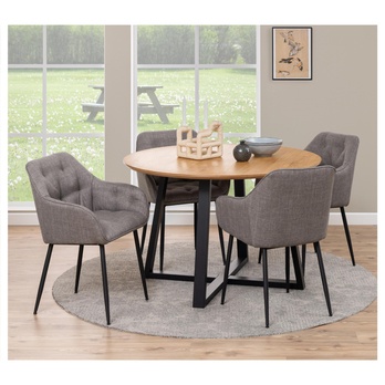 Jedálenská stolička BROOKE 2 hnedosivá 2