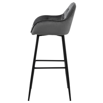 Barová stolička BROOKE 2 tmavosivá 4