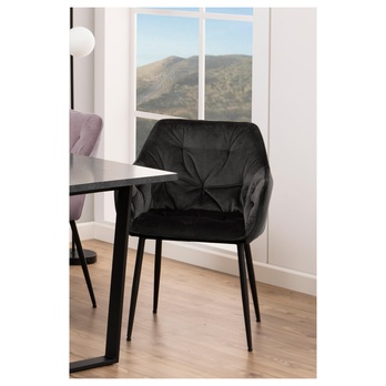 Jedálenská stolička BROOKE 2 sivohnedá 1