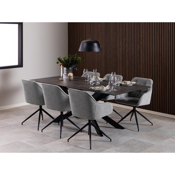 Jedálenská stolička BROOKE 3 sivá 2