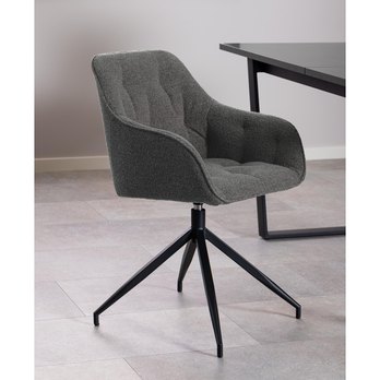 Jedálenská stolička BROOKE 3 antracitová 1