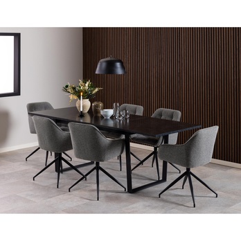 Jedálenská stolička BROOKE 3 antracitová 2