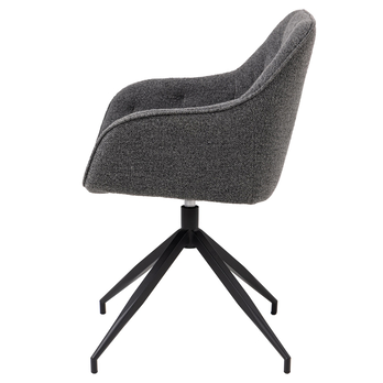 Jedálenská stolička BROOKE 3 antracitová 4