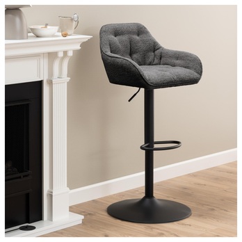 Barová stolička BROOKE antracitová 1