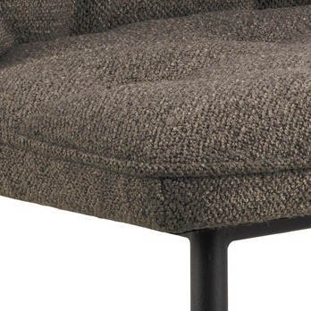 Jedálenská stolička BROOKE sivohnedá/matná čierna 8