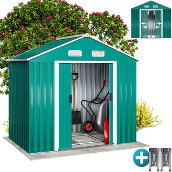 Záhradný domček BRUK 3 zelená, 200x190x135 cm 1