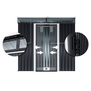 Záhradný domček BRUK 5 antracitová, 200x180x125 cm 5