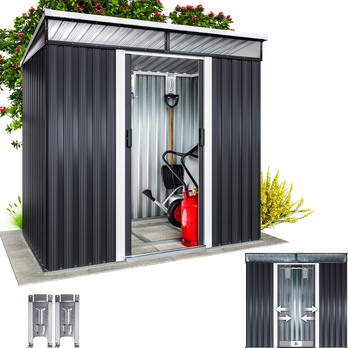 Záhradný domček BRUK 5 antracitová, 200x180x125 cm 7