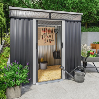 Záhradný domček BRUK 5 antracitová, 200x180x125 cm 1