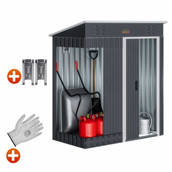 Záhradný domček BRUK antracitová, 185x165x90 cm 2