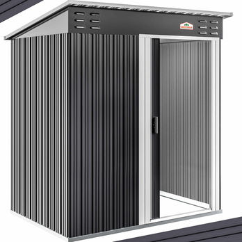 Záhradný domček BRUK antracitová, 185x165x90 cm 7