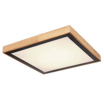 Stropné svietidlo BRUNO čierna/drevo 4