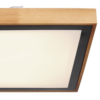 Stropné svietidlo BRUNO čierna/drevo 7