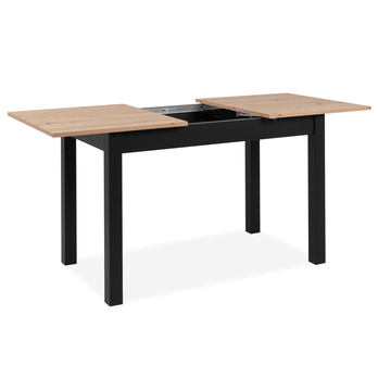 Jedálenský stôl BUD dub artisan/čierna, 120x70 cm 2