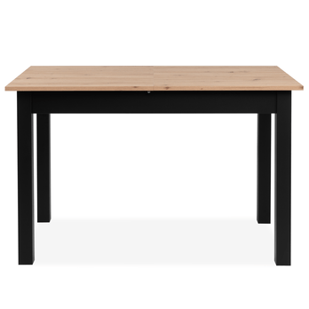 Jedálenský stôl BUD dub artisan/čierna, 120x70 cm 3
