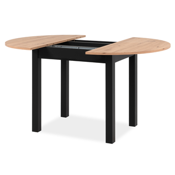 Jedálenský stôl BUD dub artisan/čierna, šírka 100 cm 1