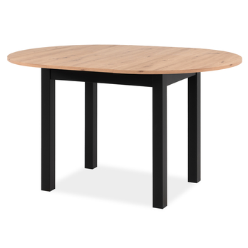 Jedálenský stôl BUD dub artisan/čierna, šírka 100 cm 2