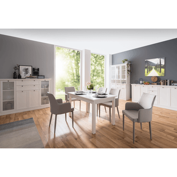 Jedálenský stôl BUD biela, 140x80 cm 1