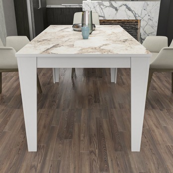 Jedálenský stôl BUD biela 3