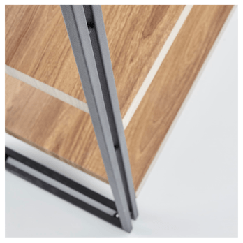 Regál BULAVOR 1 zlatý dub/čierna 6