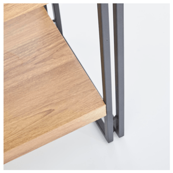 Regál BULAVOR 1 zlatý dub/čierna 7