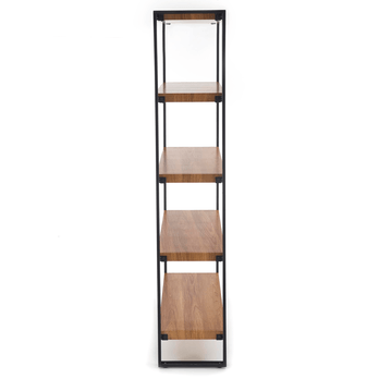 Regál BULAVOR 2 zlatý dub/čierna 3